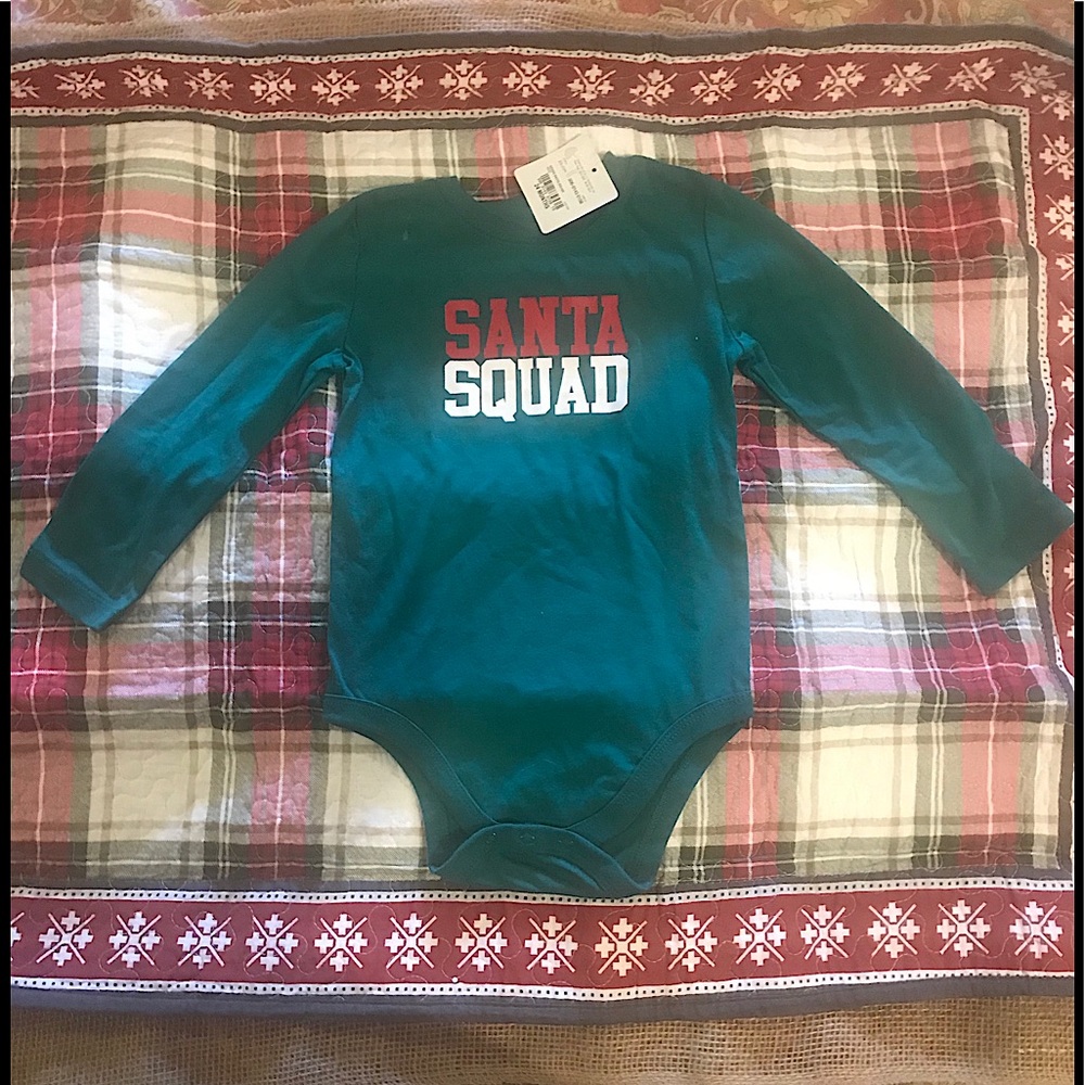 North Pole Trading Co. Santa Squad Onesie 24 Mo.